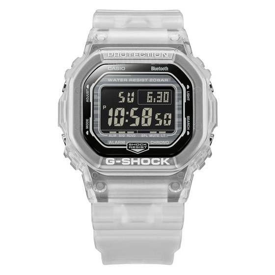 Casio G-shock Digital White Transparent Watch DWB-5600G-7 / DWB5600G-7