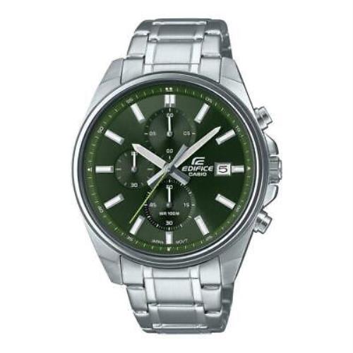 Casio Edifice EFV610D-3C Standard Chronograph Green Dial 100m Men`s Watch