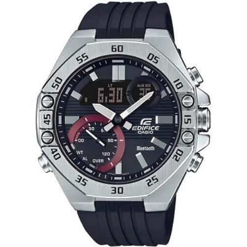 Casio Edifice ECB10P-1A Smartphone Link Blue 100m Stainless Steel Men`s Watch