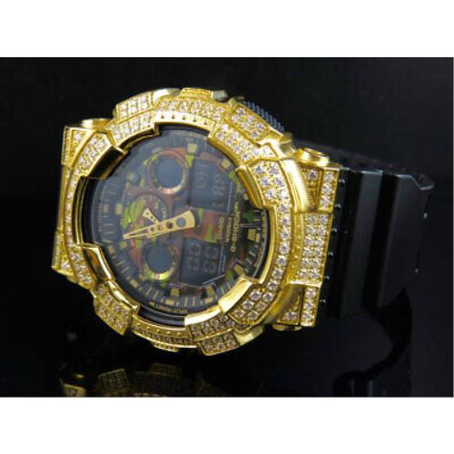 Casio G Shock GA 100CF 1A9CR Camouflage Simulated Diamond Watch 51