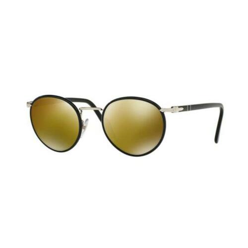 Persol Men`s PO2422SJ 106439 51 Round Metal Plastic Black Clear Eyeglasses