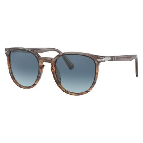 Persol PO3226S 1137Q8 51 - Striped Gray/gradient Brown Frame Blue Gradient Len