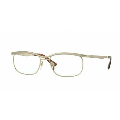 Persol PO2464V 1076 54 Gold Rectangle Unisex 54 mm Eyeglasses Optical Frame