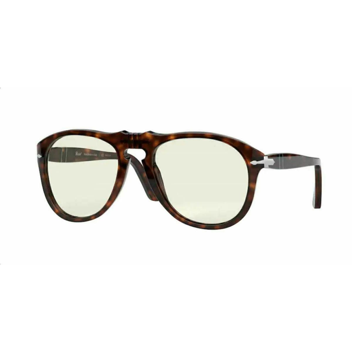 Persol PO0649 24 BL Havana Pilot Men`s 52 mm Photochromic Sunglasses