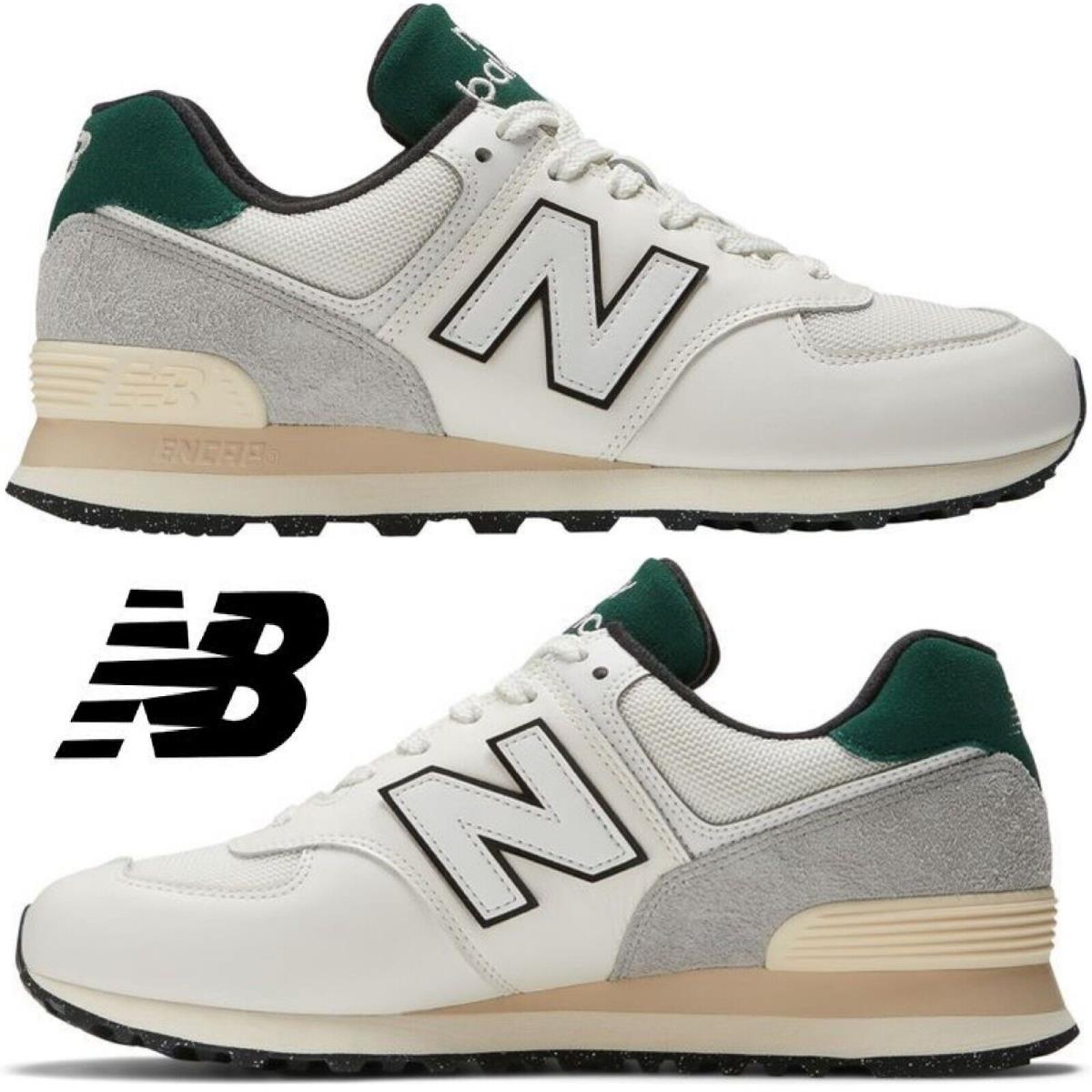 New Balance 574 Men`s Sneakers Casual Shoes Running Premium Comfort Sport Green