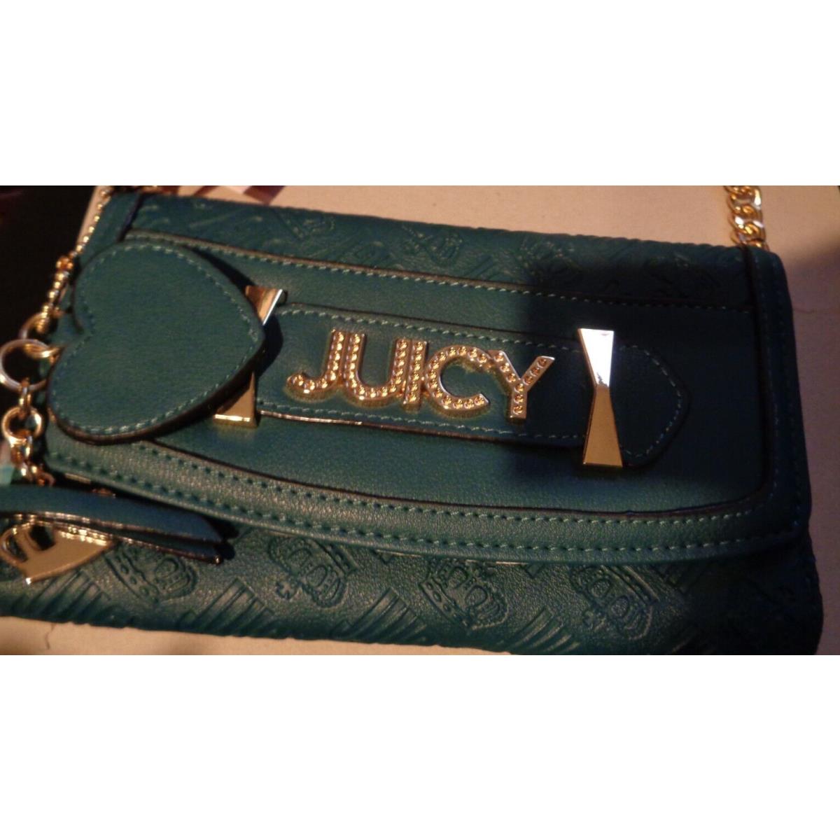 Juicy Couture Logo Wristlet Credit Card Wallet Key Ring