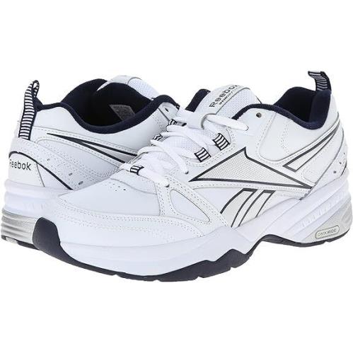 Reebok Men`s Royal Trainer MT Sneakers White/navy Leather Medium Width Shoes