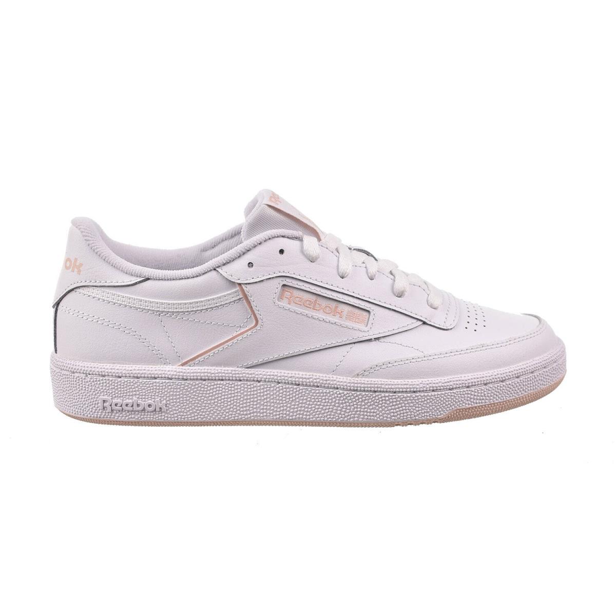 Reebok Club C 85 Leather Women`s Shoes White-pink 100033091 - White-Pink