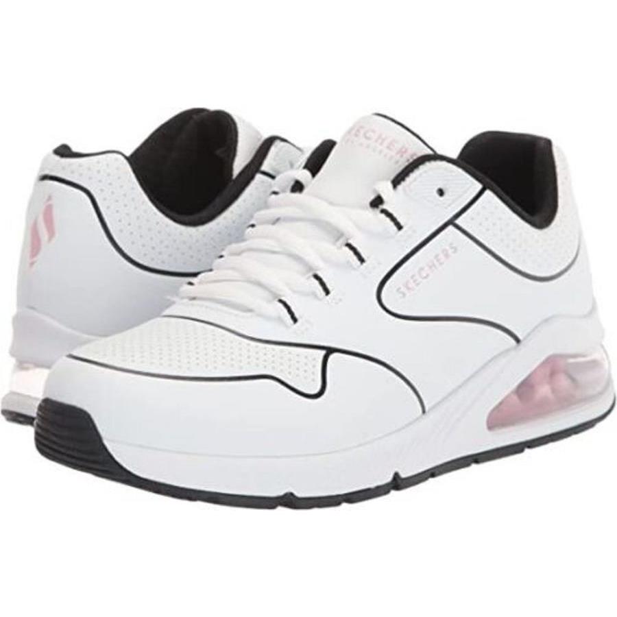 Woman Skechers Uno 2 Pathway Sneaker Shoe 155539 Color White/black