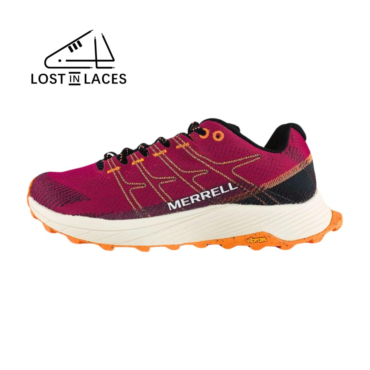 Merrell Moab Flight Fuchsia White Hiking Women`s Trail Running Shoes J067642 - Purple