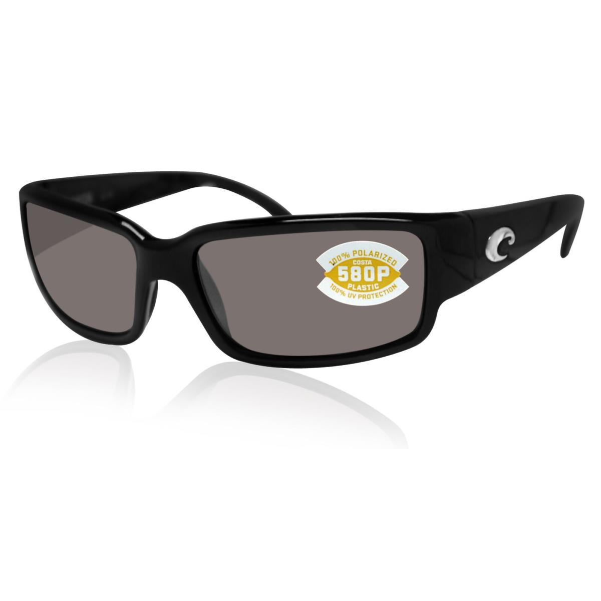 Costa Del Mar Caballito CL11OGP Black Frame Gray 580 Plastic Lens