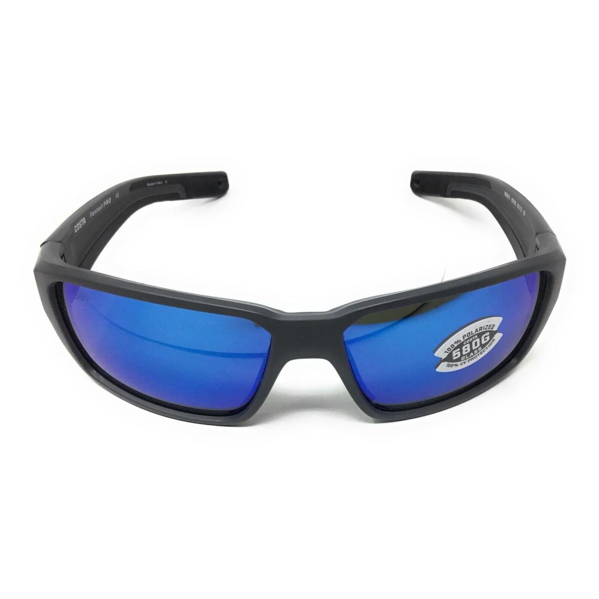 Costa Del Mar Fantail Pro Men`s Blue Mirror Polarized Sunglasses 06S9079 907909 - Frame: Gray, Lens: Blue
