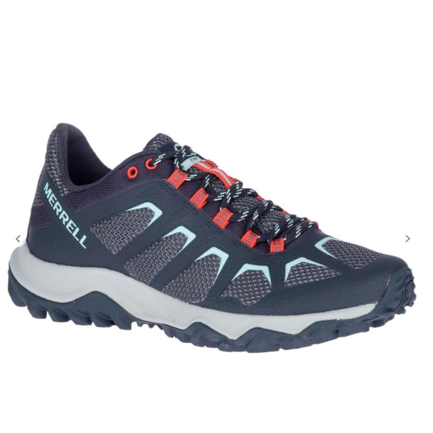 Merrell Navy Fiery Trail Running Hiking Eva Midsole Grip Shoes 11 US Vegan