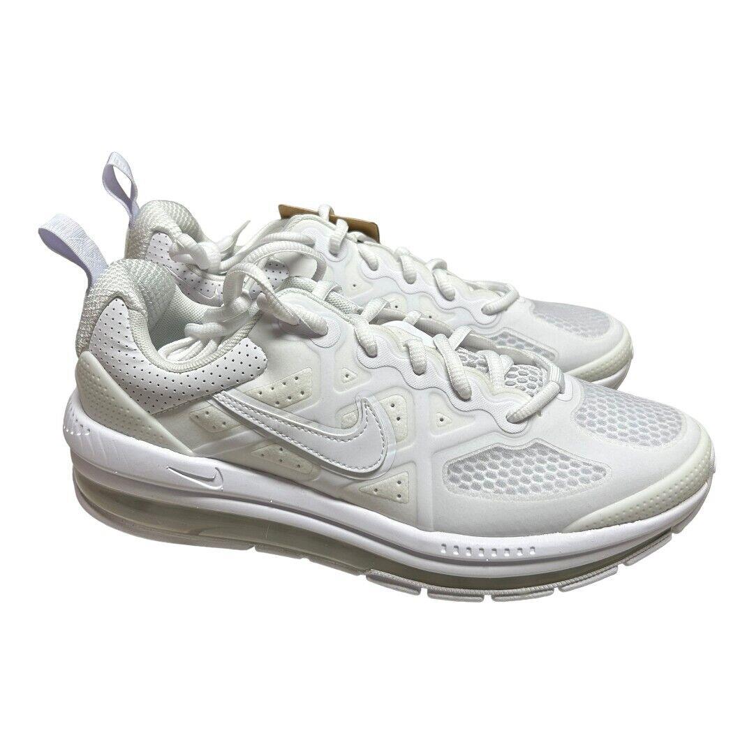 Nike Air Max Genome Big Kid White Sneaker Shoe Size 6.5/7 - White
