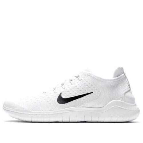 Nike Free RN 2018 942836-100 Men`s White Low Top Running Sneakers Shoes JDJ727 - White