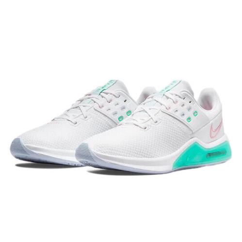 Nike Air Max Bella TR 4 CW3398-105 Women`s White/green Training Shoes FNK561 - White/Green