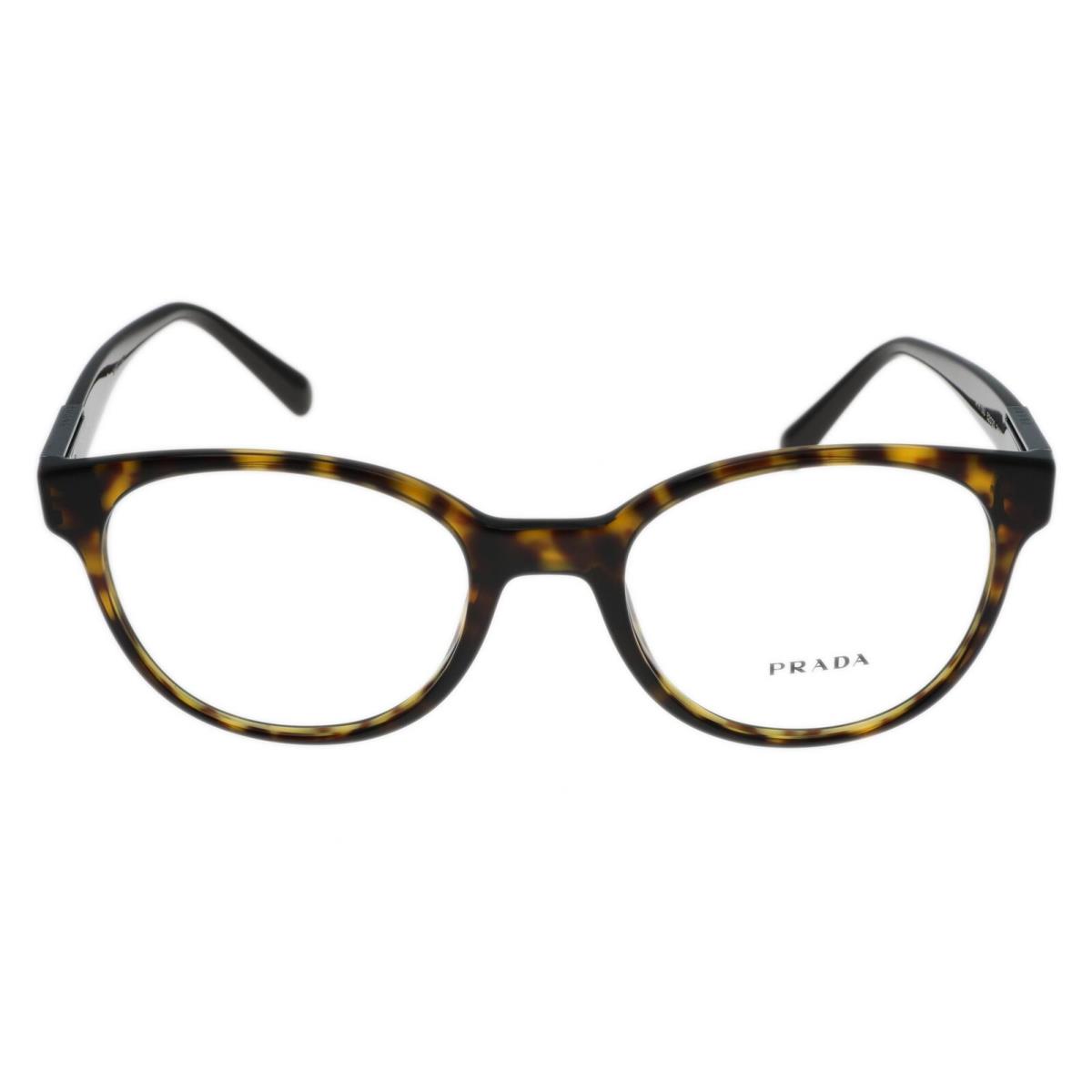 Prada 189995 Womens Vpr 10U Round Eyeglasses Frames Havana Size 52-20-145