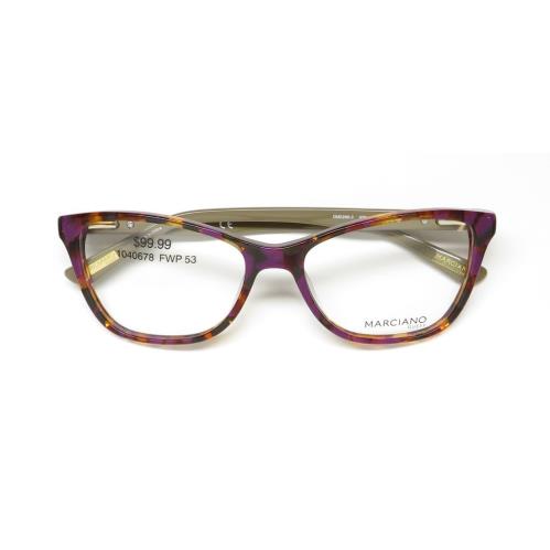 Guess Marciano GM0266-3 Eyeglass Frame Purple 055 Womens Full-rim Plastic