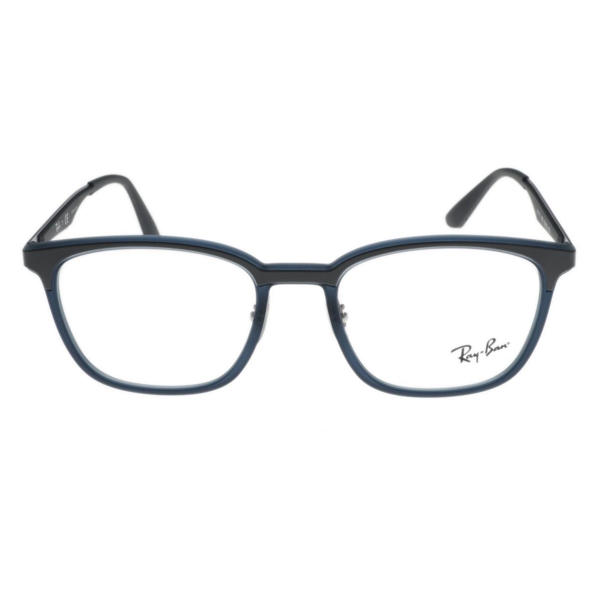 Ray-ban 236421 Unisex Adult Square Eyeglasses Frame Gray/blue Size 52-19-145