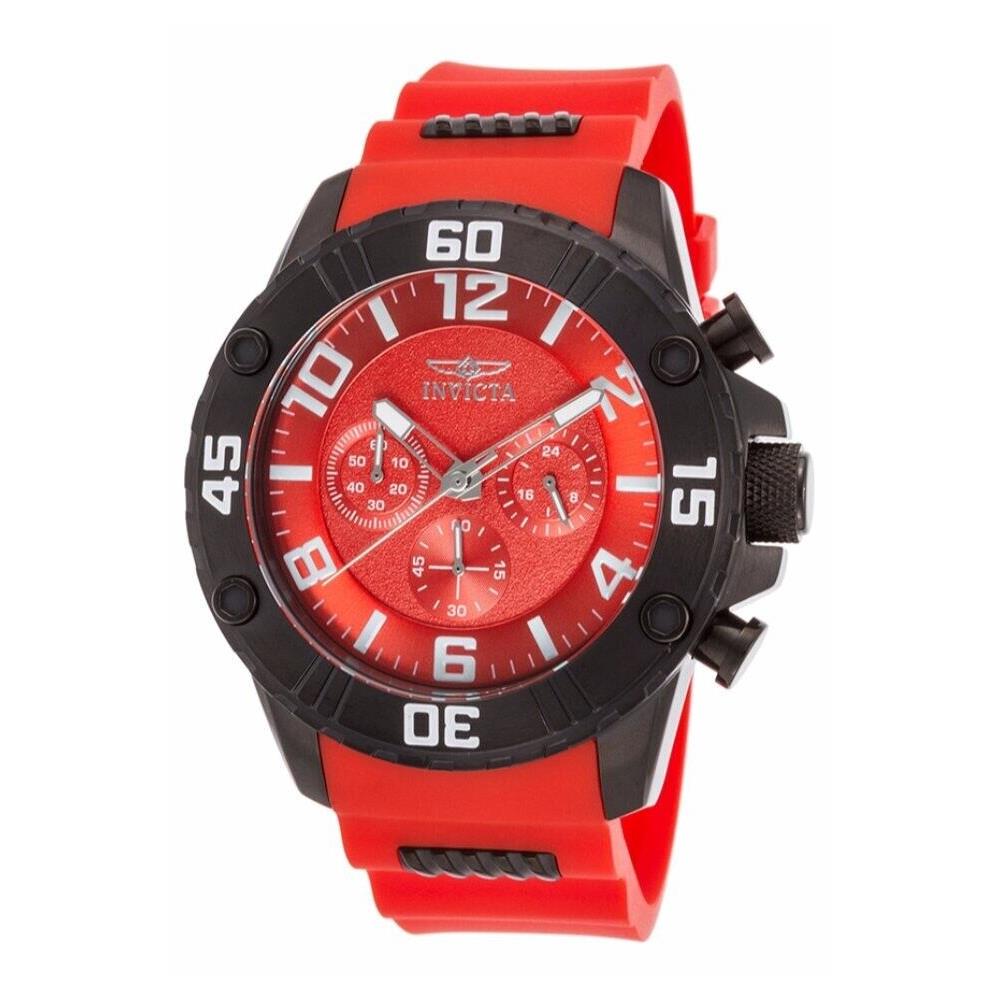 Invicta Pro Diver 1431 Men`s Watch - 48mm Black Red 22700