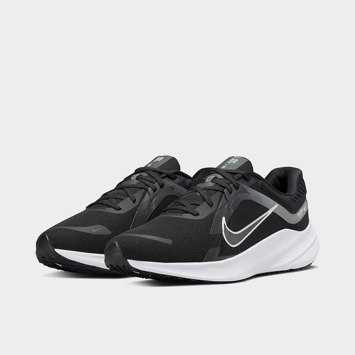 Nike Quest 5 DD0204-001 Men`s Black White Running Sneaker Shoes Size 9.5 - Black
