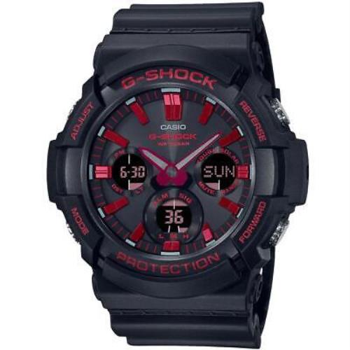 Casio G-shock GAS100BNR-1A Ignitie Red Line Tough Solar Sports Men`s Watch
