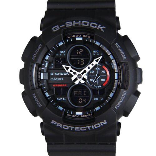 Casio Analog-digital Black Dial Men`s Quartz Water Resistant Watch-GA-140-1A1DR