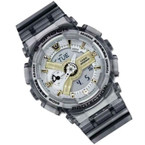 Casio Unisex G-shock Skeleton Series Transparent Grey Watch GMA-S110GS-8A