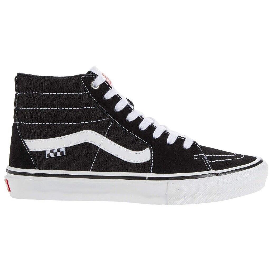 Vans SK8-HI Platform Tapered Mens Womens Skate Shoes Stackform Sneakers (Skate) Black/White
