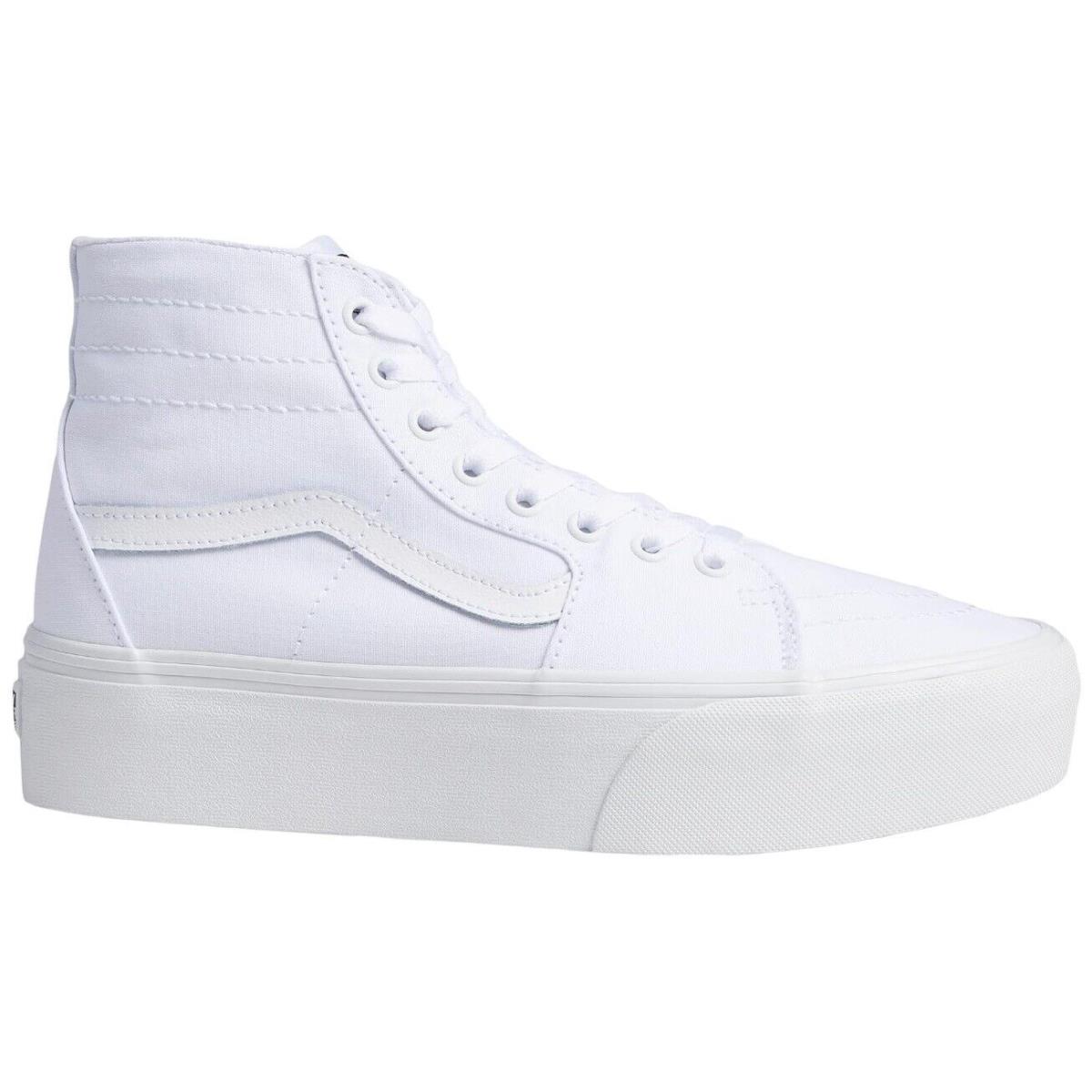 Vans SK8-HI Platform Tapered Mens Womens Skate Shoes Stackform Sneakers True White