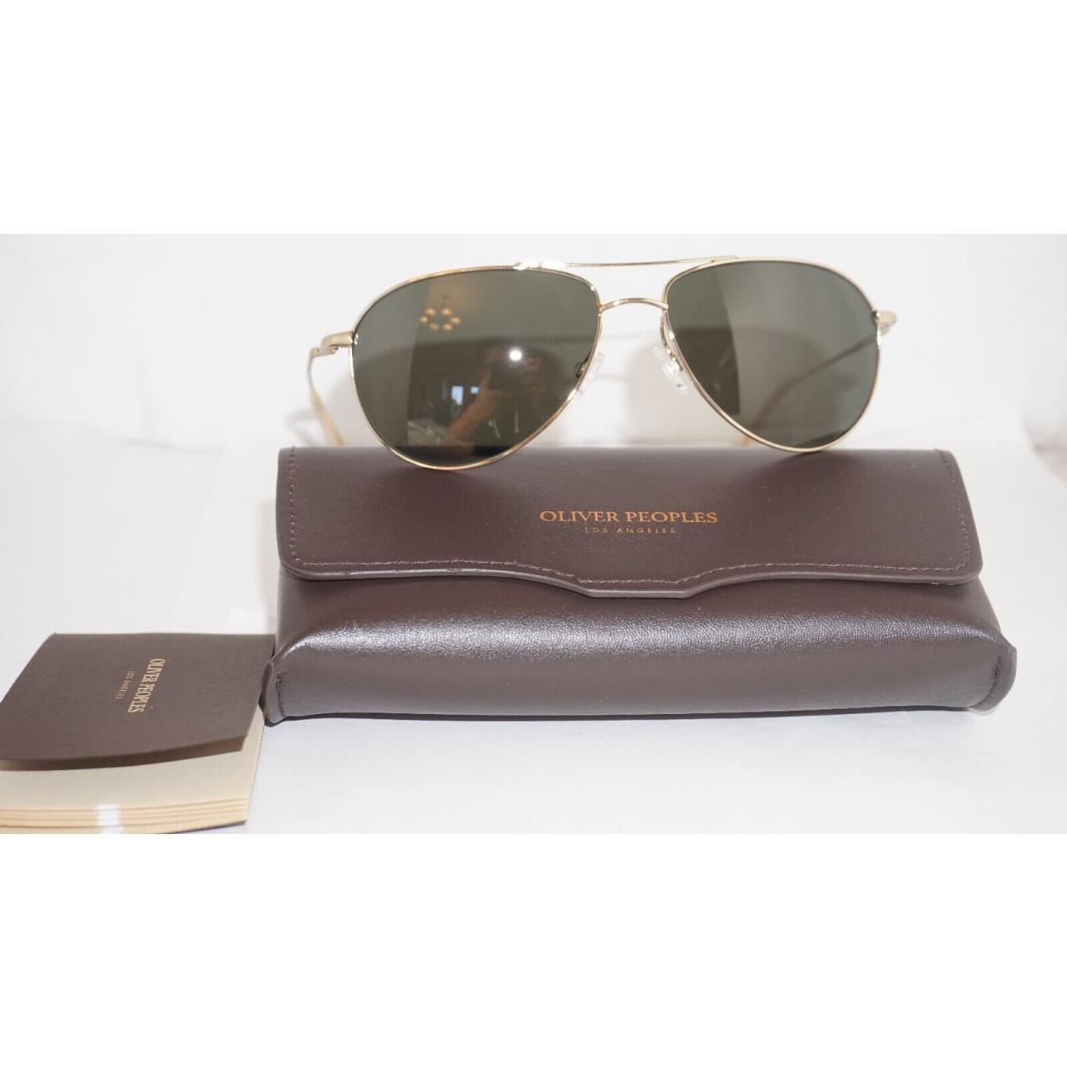 Oliver Peoples Sunglasses Benedict Gold Green OV1002S 5035P1 59 16 130