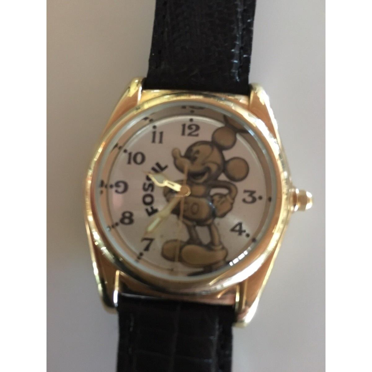 Fossil Gold Plated Mickey Mouse Watch LE 472 Of 1 000 Watch