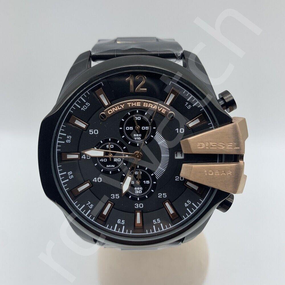 Diesel Mega Chief DZ4309 Chronograph Black Dial Stainless Steel Men`s Watch