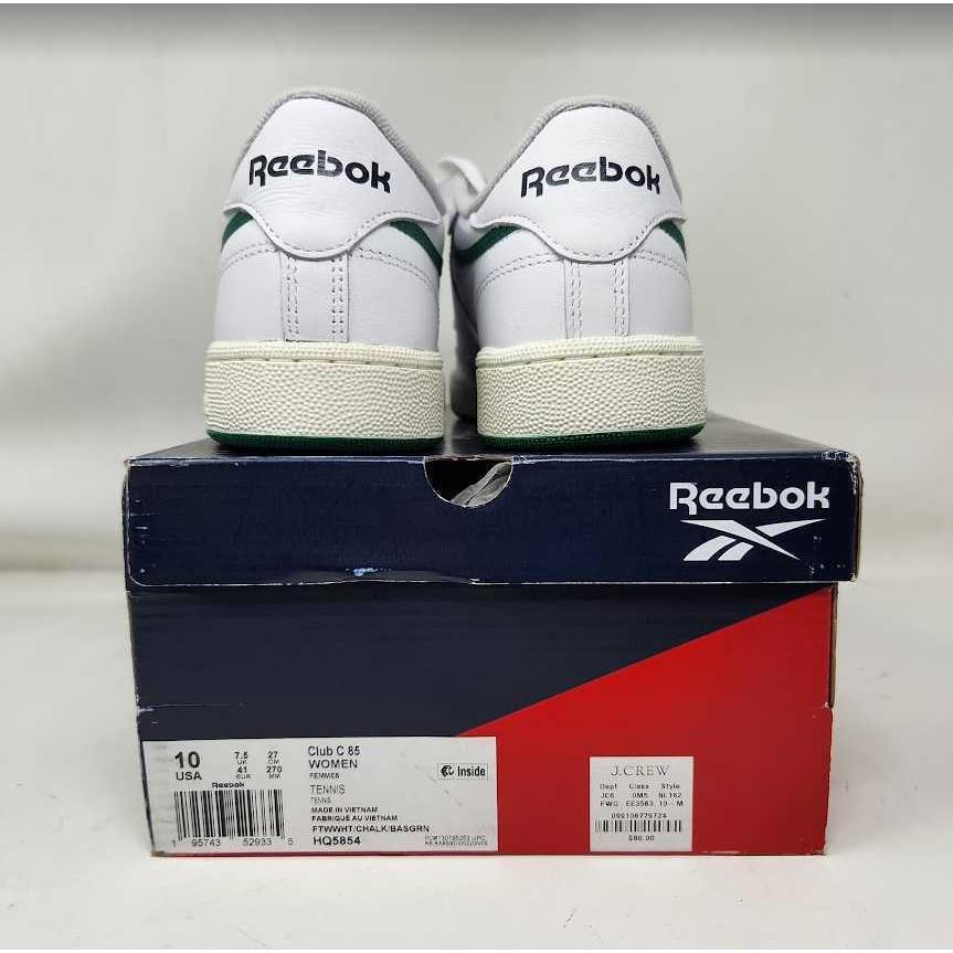 Women`s 10 J.crew x Reebok Club C 85 Classic Vintage Style Sneakers Tennis Shoes