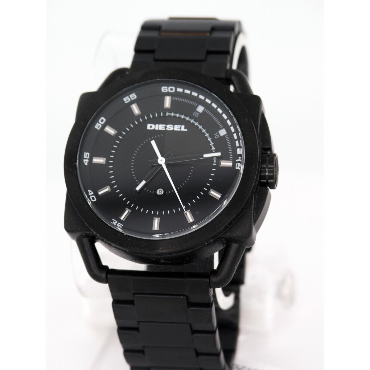 Diesel Descender DZ 1580 Black Steel Quartz Analog Watch