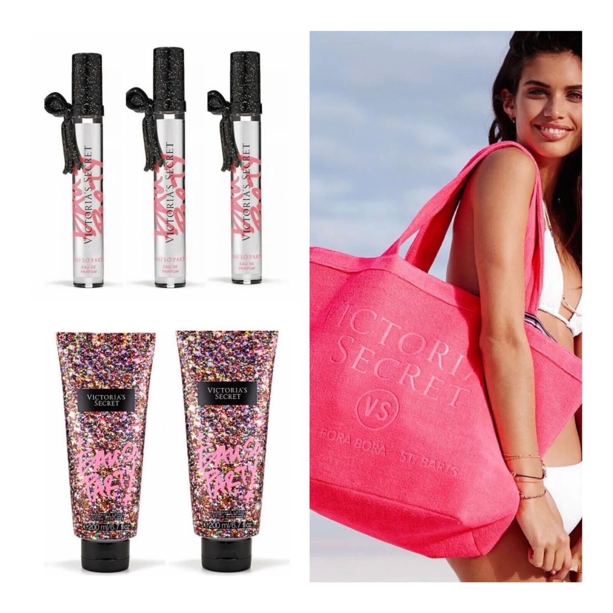 Victoria s Secret Eau SO Party Edp Rollerball 3 /fragrance Lotion 2 /tote Bag