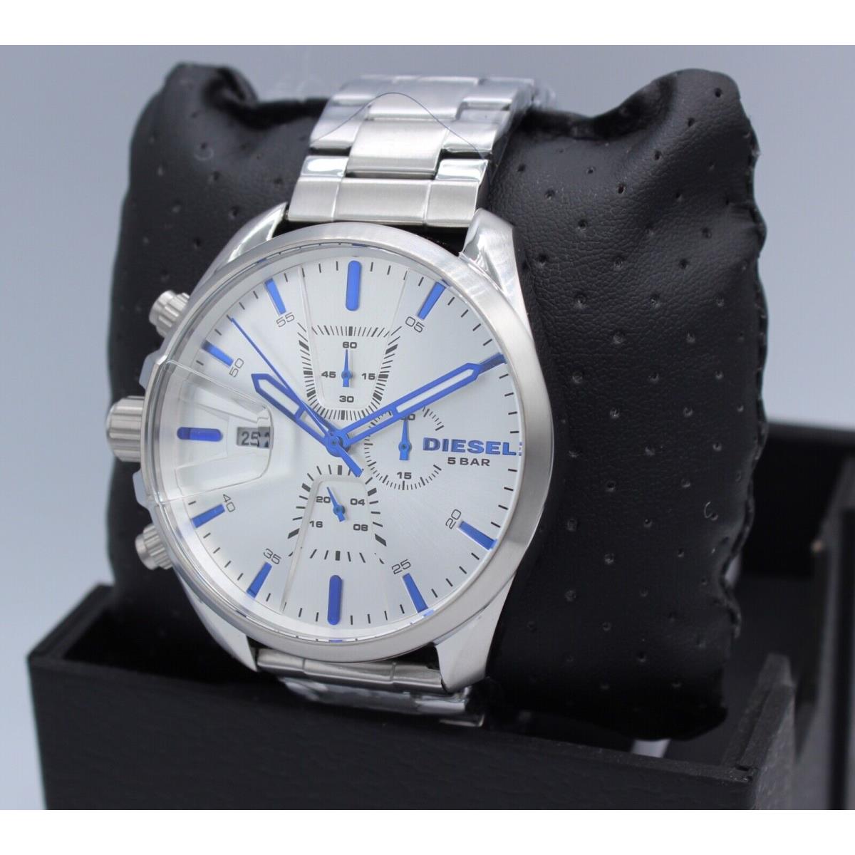 Diesel MS9 Silver Right Handed Chronograph Men`s DZ4473 Watch