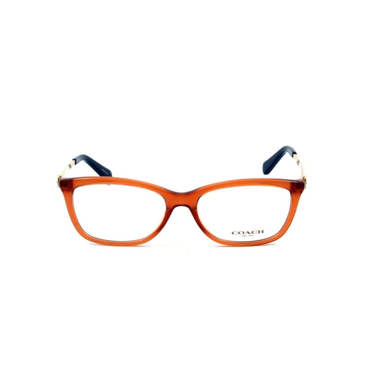 Coach HC 6114 Eyeglasses 53-16-140 Amber W/demo Clear Lens 5502 HC6114