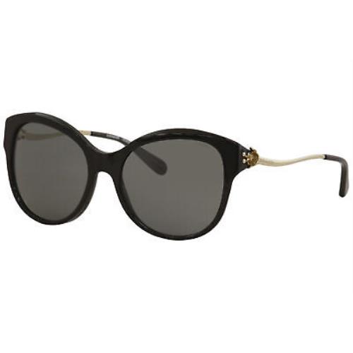 Coach Women`s HC8189 HC/8189 530887 Black/light Gold Cat Eye Sunglasses 55mm