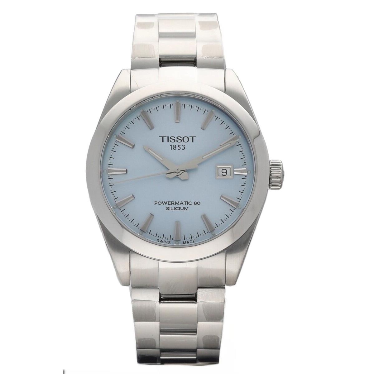 Tissot T127.407.11.351.00 Gentleman Powermatic 80 Silicium 40 mm Blue Mens Watch