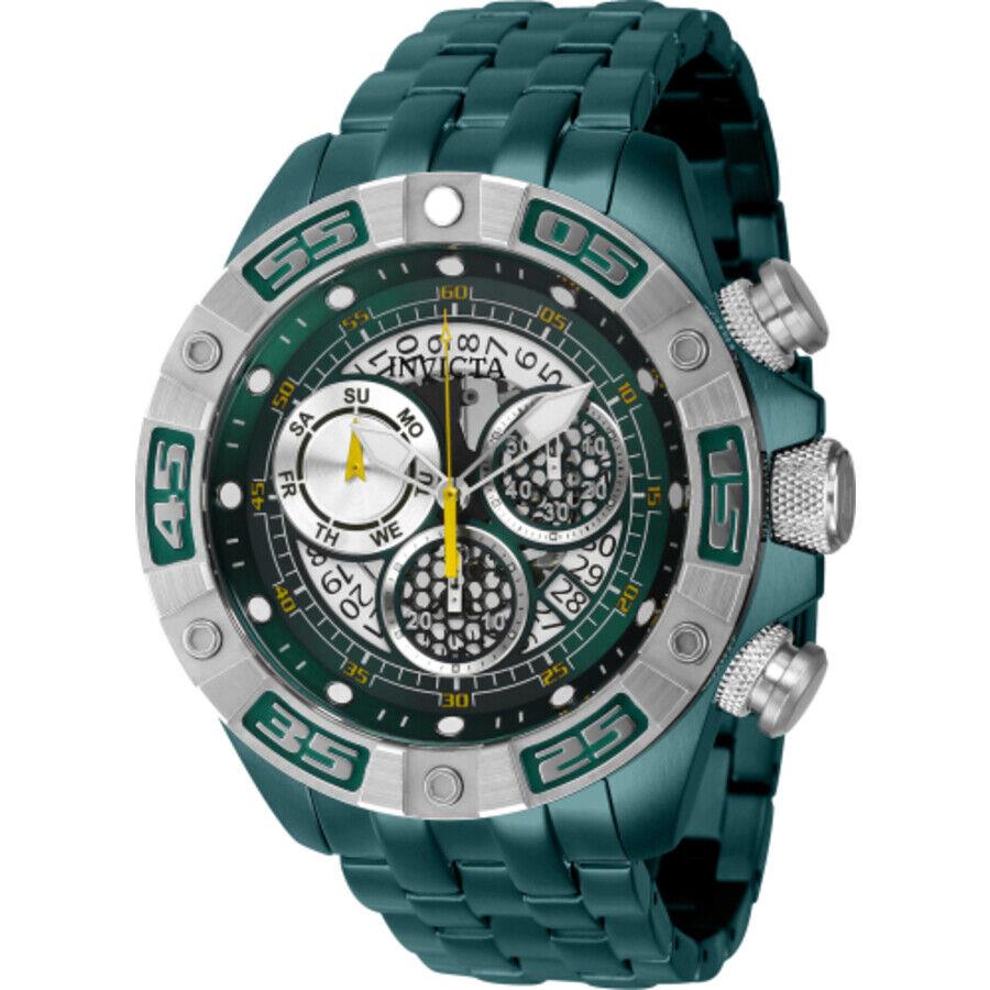 Invicta Coalition Forces Chronograph Quartz Green Dial Men`s Watch 41672