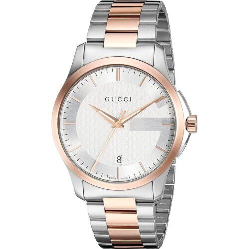 Gucci YA126473 Men`s G-timeless Silver Dial Quartz Watch