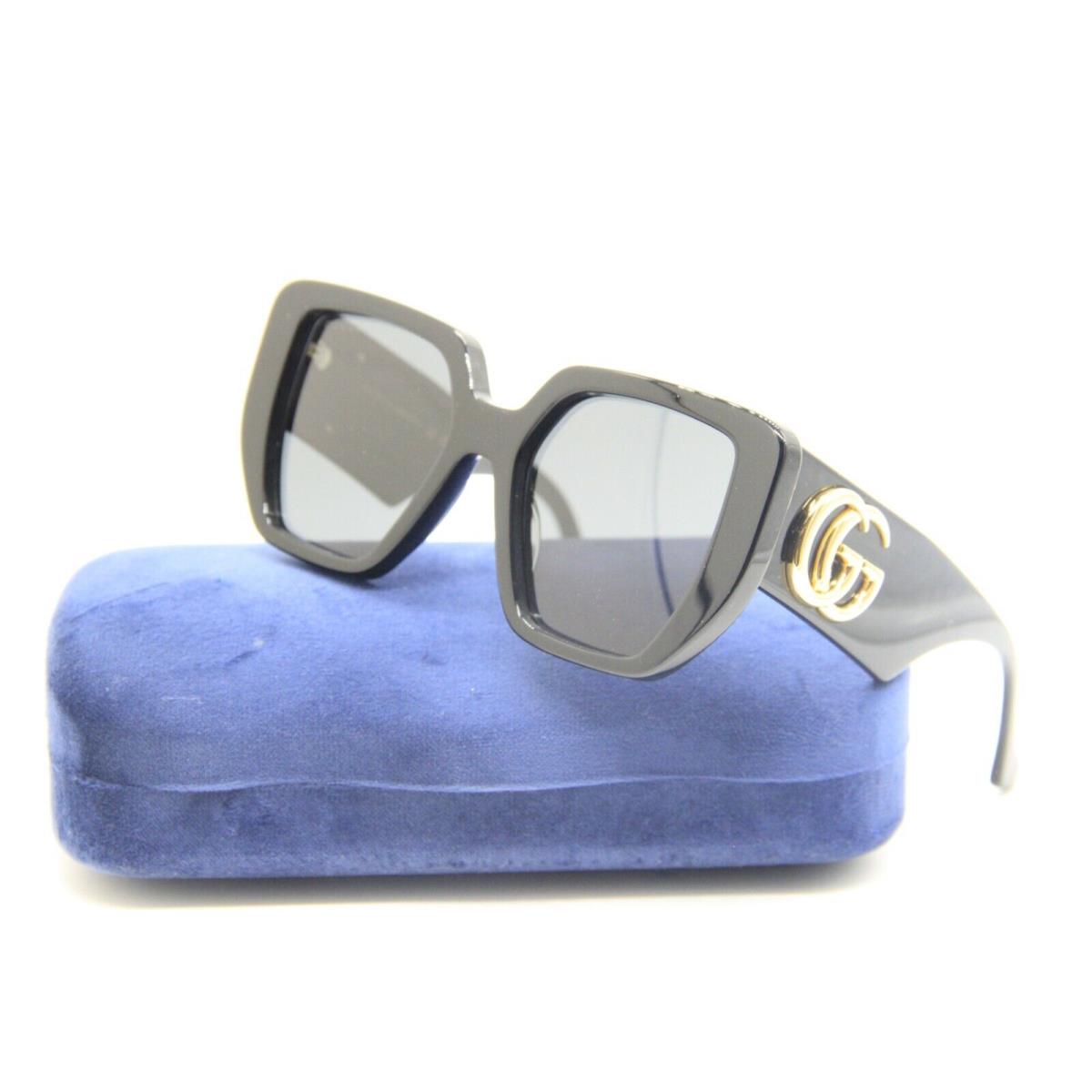 Gucci GG 0956S 003 Black Gold Gradient Sunglasses W/case 54-19