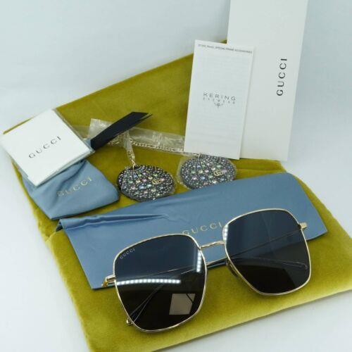 Gucci sunglasses  - Frame: gold-gold-grey, Lens: Grey, Code: 2