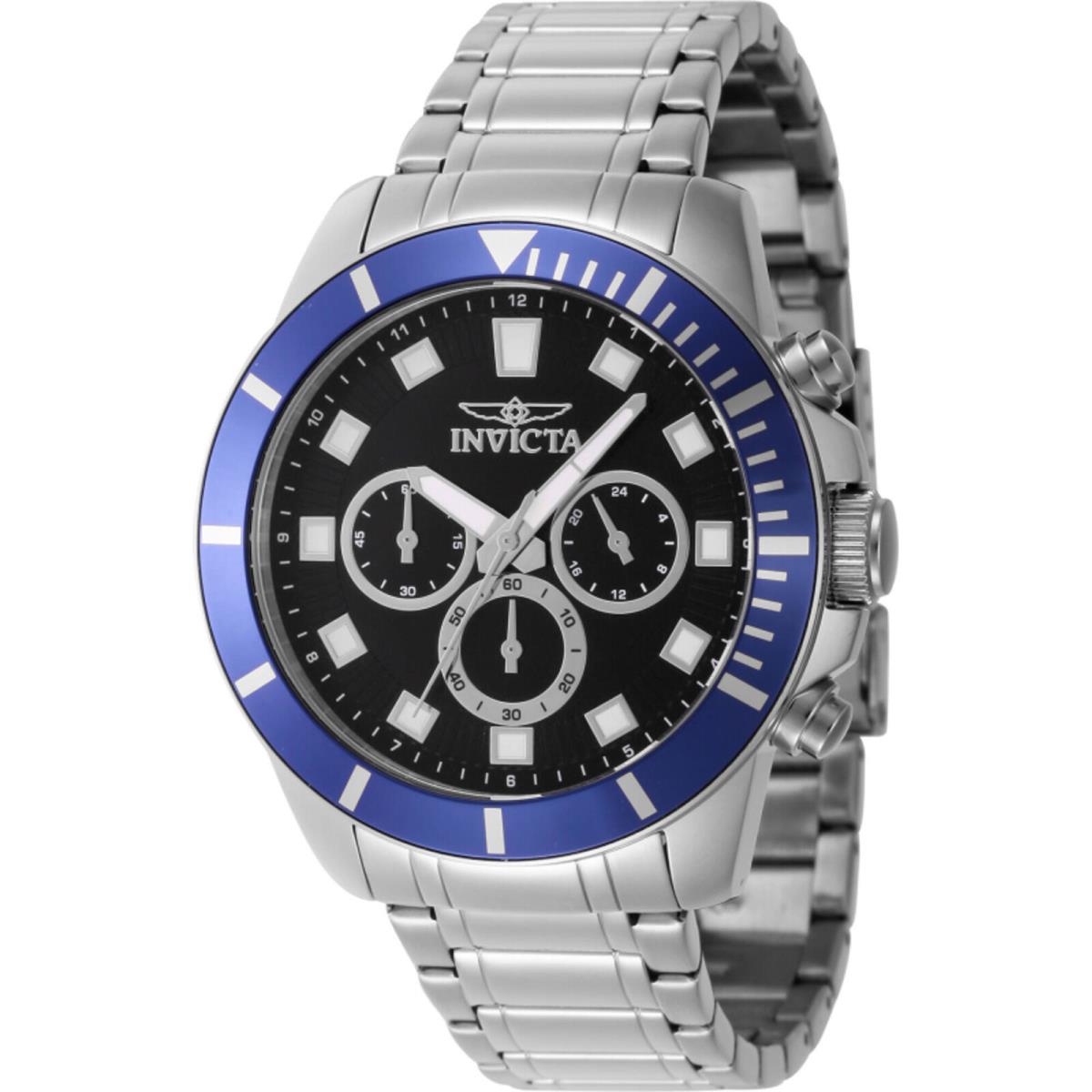Invicta Men`s Watch Pro Diver Quartz Chronograph Stainless Steel Bracelet 46040