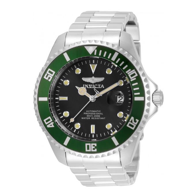 Invicta Pro Diver Automatic Black Dial Stainless Steel Men`s Round Watch 35852