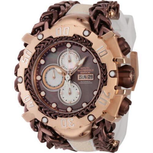 Invicta Masterpiece Chronograph Automatic Brown Dial Men`s Watch 44573