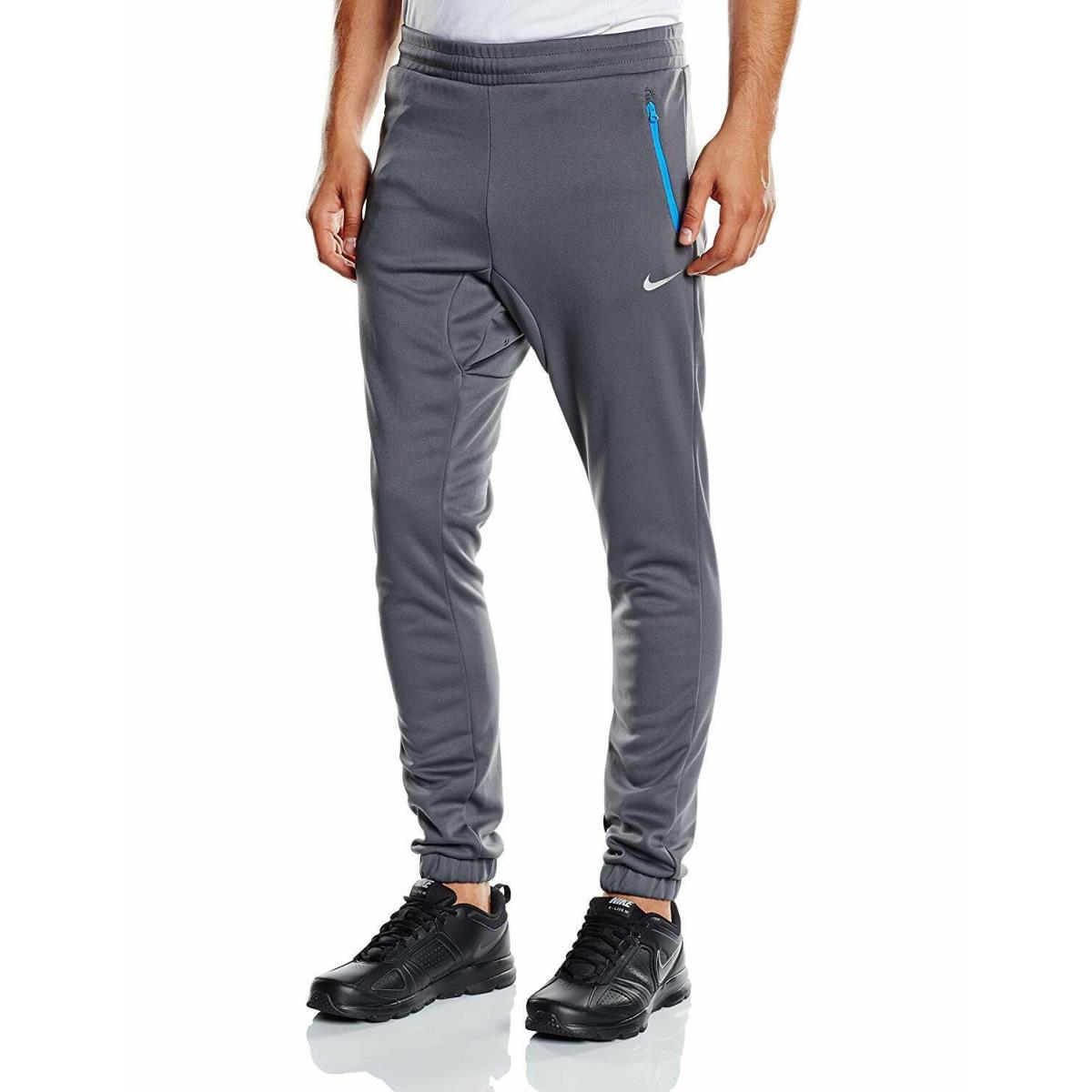 Nike Conversion Pants Tapered Leg Gray with Blue Trim Sz Med 647507-021