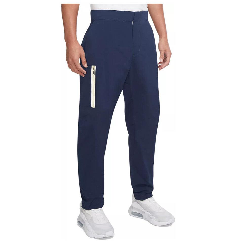 Nike Essential Utility Pants DM6681-410 Midnight Navy/sail-ice Silver Mens Sz 32