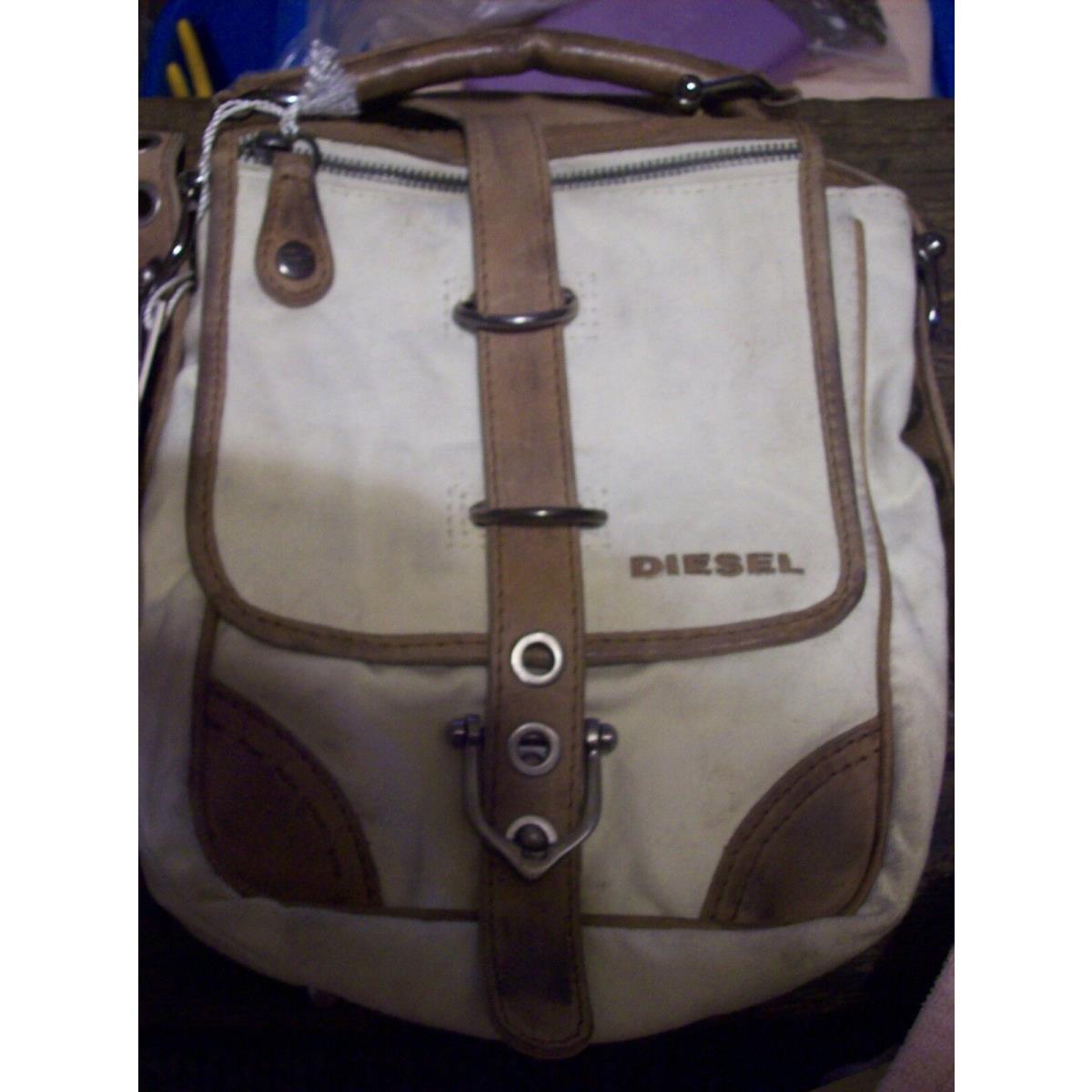 Diesel Canvas and Leather Purse Satchel Outdoor Bag